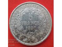 5 Franci 1850 O Franta de argint