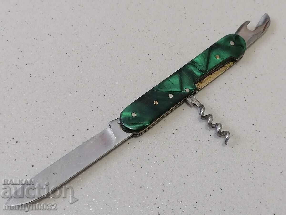 Стара ножка соц период ножче нож с тирбушон НРБ