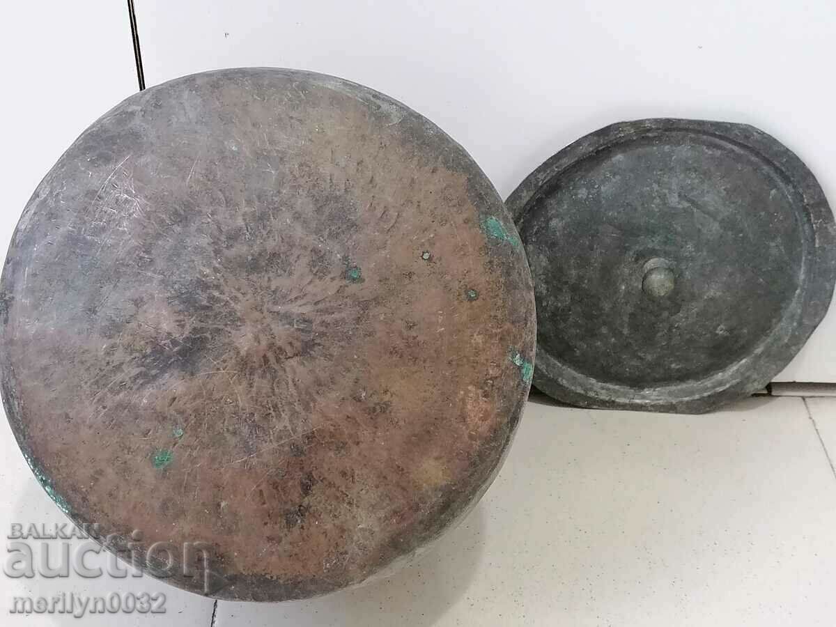 Παλαιό κονσερβοποιημένο χάλκινο δοχείο με καπάκι λέβητα - 6 Παλαιό κονσερβοποιημένο χάλκινο δοχείο με καπάκι λέβητα - 6