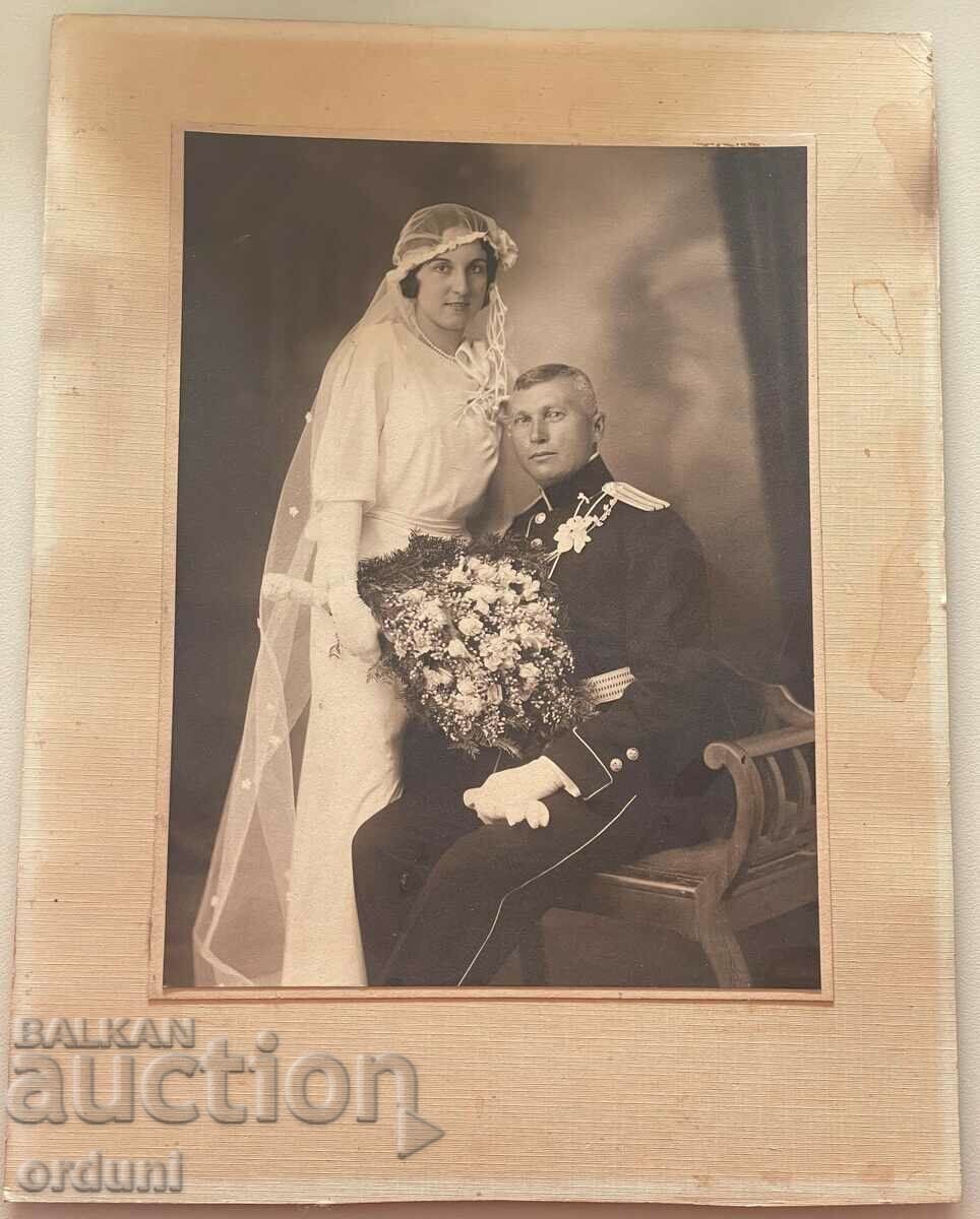 2409 Foto de nuntă a Regatului Bulgariei colonel anii 30
