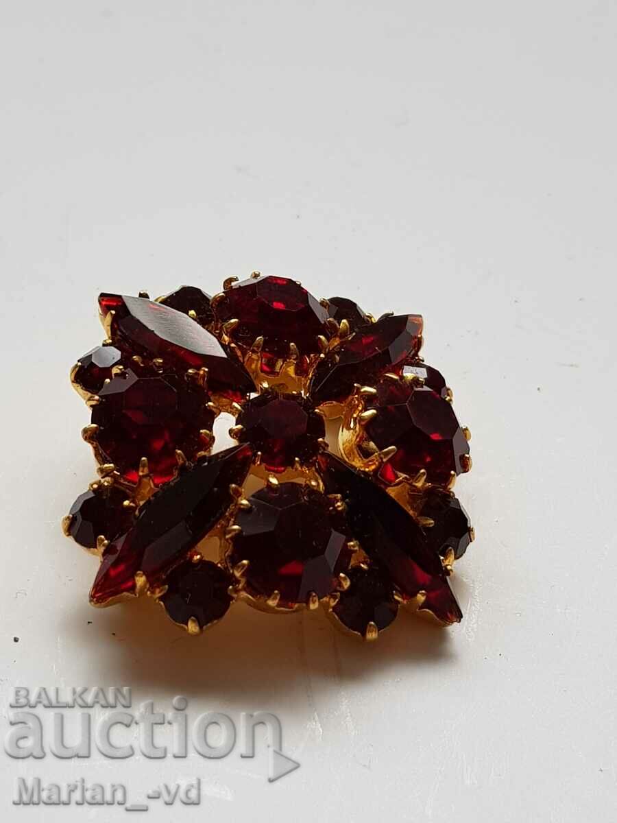 Антикварна брошка с гранати - 5 Антикварна брошка с гранати - 5