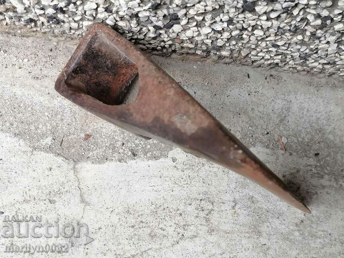 An old ax shaft tool wrought iron - 6 An old ax shaft tool wrought iron - 6