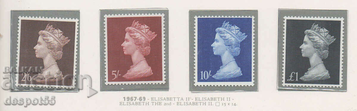 1969. Великобритания. Кралица Елизабет II.
