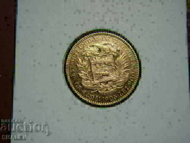 20 Bolivares 1905 Venezuela - AU (Gold) with price 1659.89 BGN | € 848.69 20 Bolivares 1905 Venezuela - AU (Gold) with price 1659.89 BGN | € 848.69