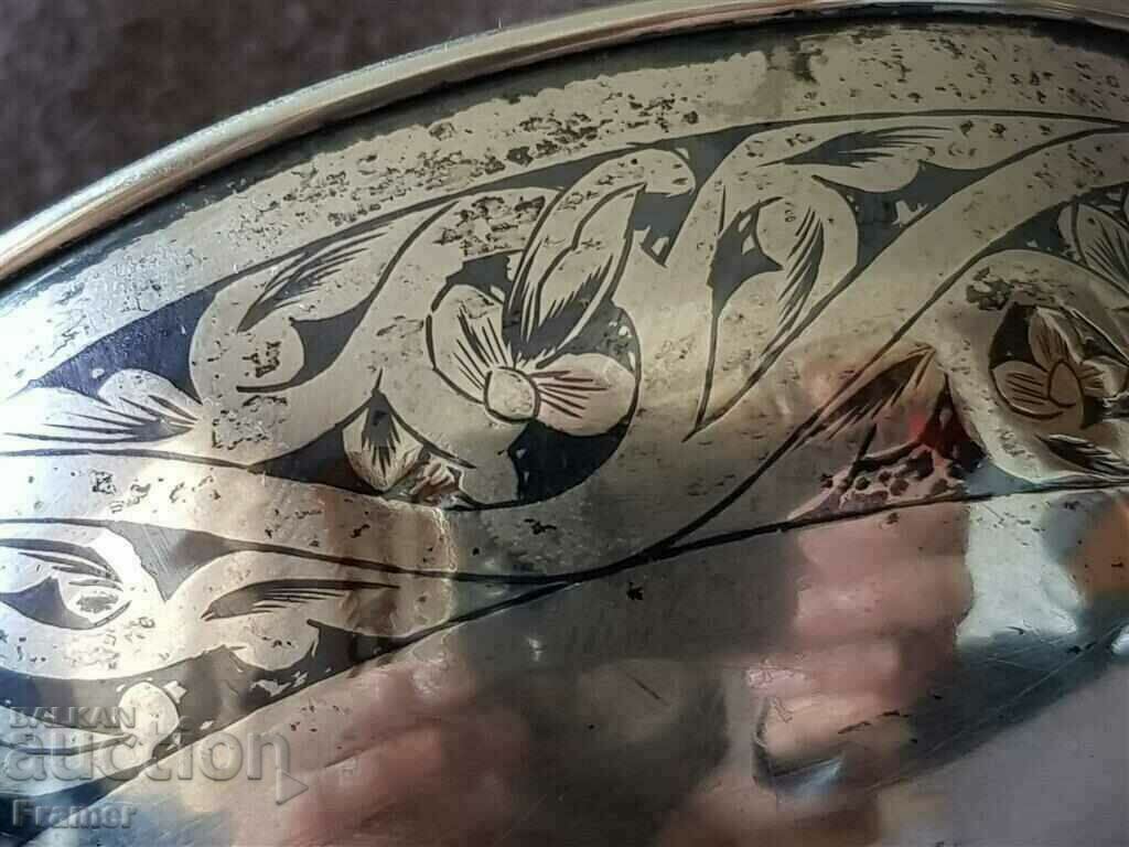 Silver nielo gilding Russian Caucasian silver bowl cup tas - 6 Silver nielo gilding Russian Caucasian silver bowl cup tas - 6