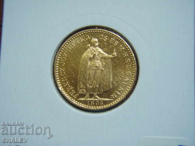 20 Coroane 1896 Ungaria (20 korona Ungariya) - AU+ (aur) - 7 20 Coroane 1896 Ungaria (20 korona Ungariya) - AU+ (aur) - 7