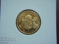 20 Korona 1896 Hungary (20 corona Ungaria) - AU+ (gold)