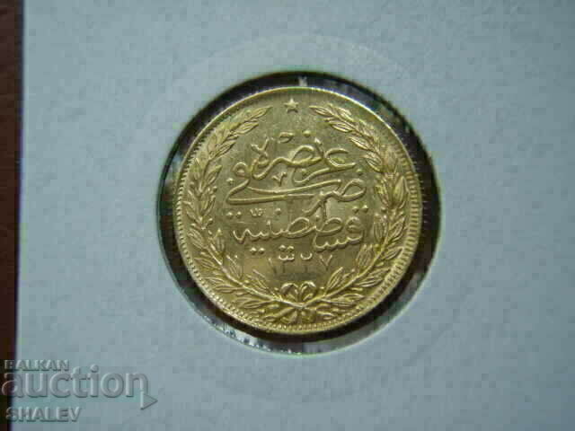 Auction  100 Piastres 1911 Turkey (1327 - year 4) - XF/AU (gold)