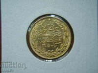 100 Piastres 1911 Turkey (1327 - year 4) - XF/AU (злато)