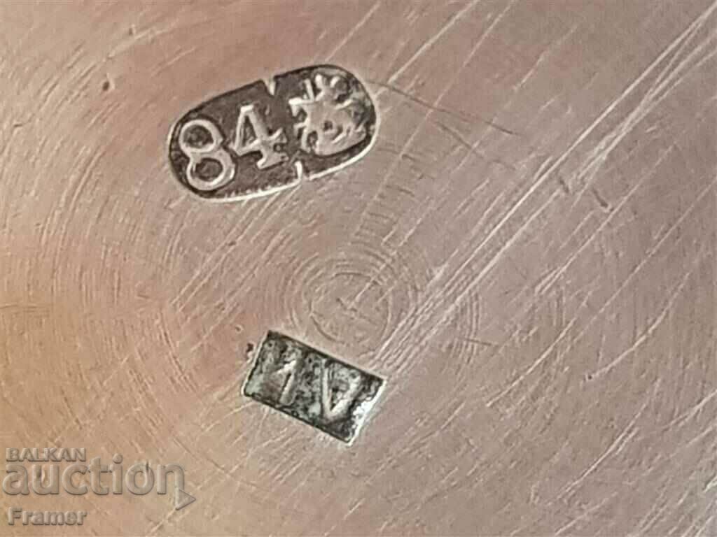 Old Russian Military Silver 84 Mounted Silver Cup - 7 Old Russian Military Silver 84 Mounted Silver Cup - 7