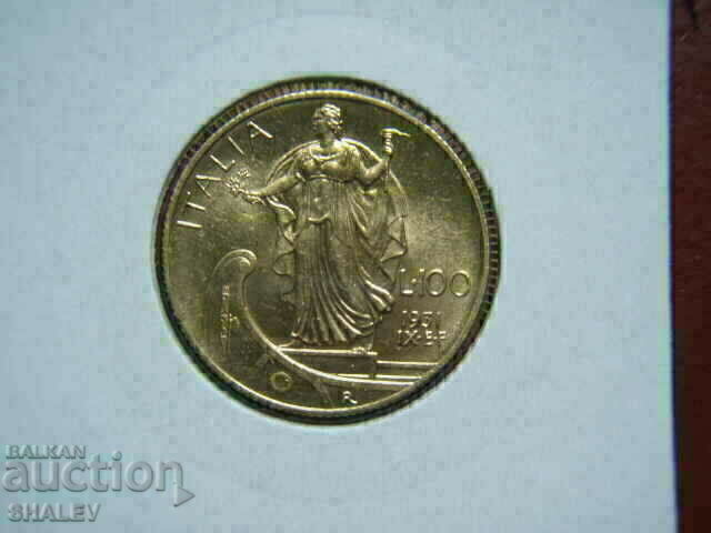 Auction 100 Lire 1931 IX Italy - AU (gold) Auction 100 Lire 1931 IX Italy - AU (gold)