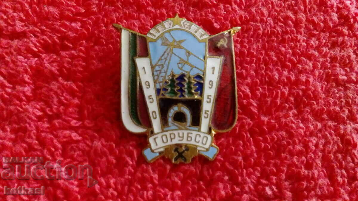 Old Soc Badge Bronze Enamel Badge GORUBSO