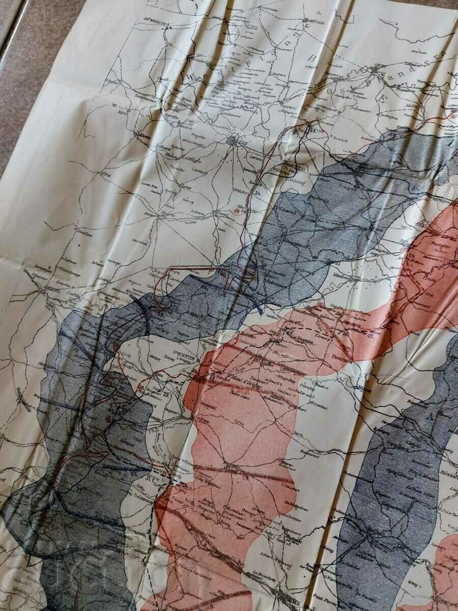 Delivery of MAP FRANCE FIRST WORLD WAR ACTION 1914 Delivery of MAP FRANCE FIRST WORLD WAR ACTION 1914