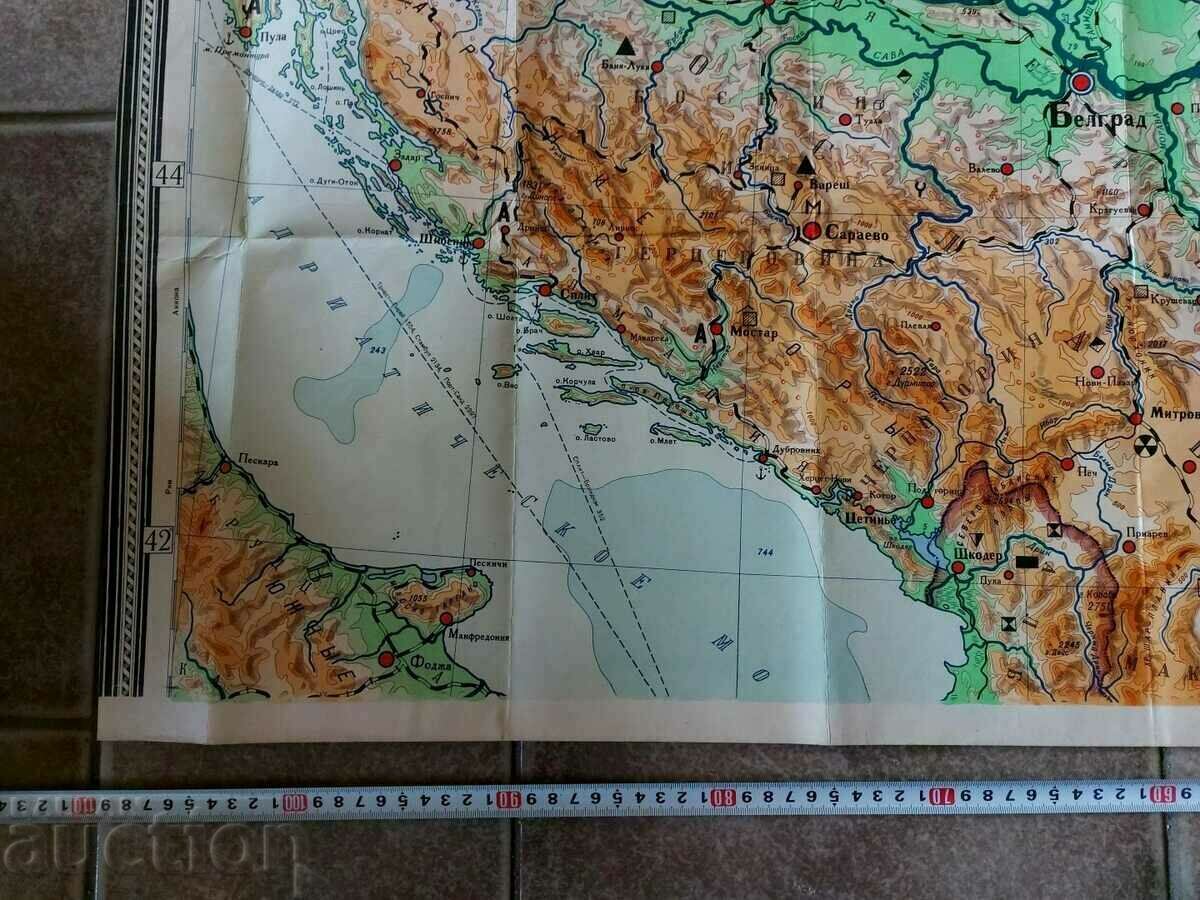 . HARTĂ SOCA PENINSULA BALCANĂ BULGARIA NRB SOCA cu preț 15.00 BGN | € 7.67
