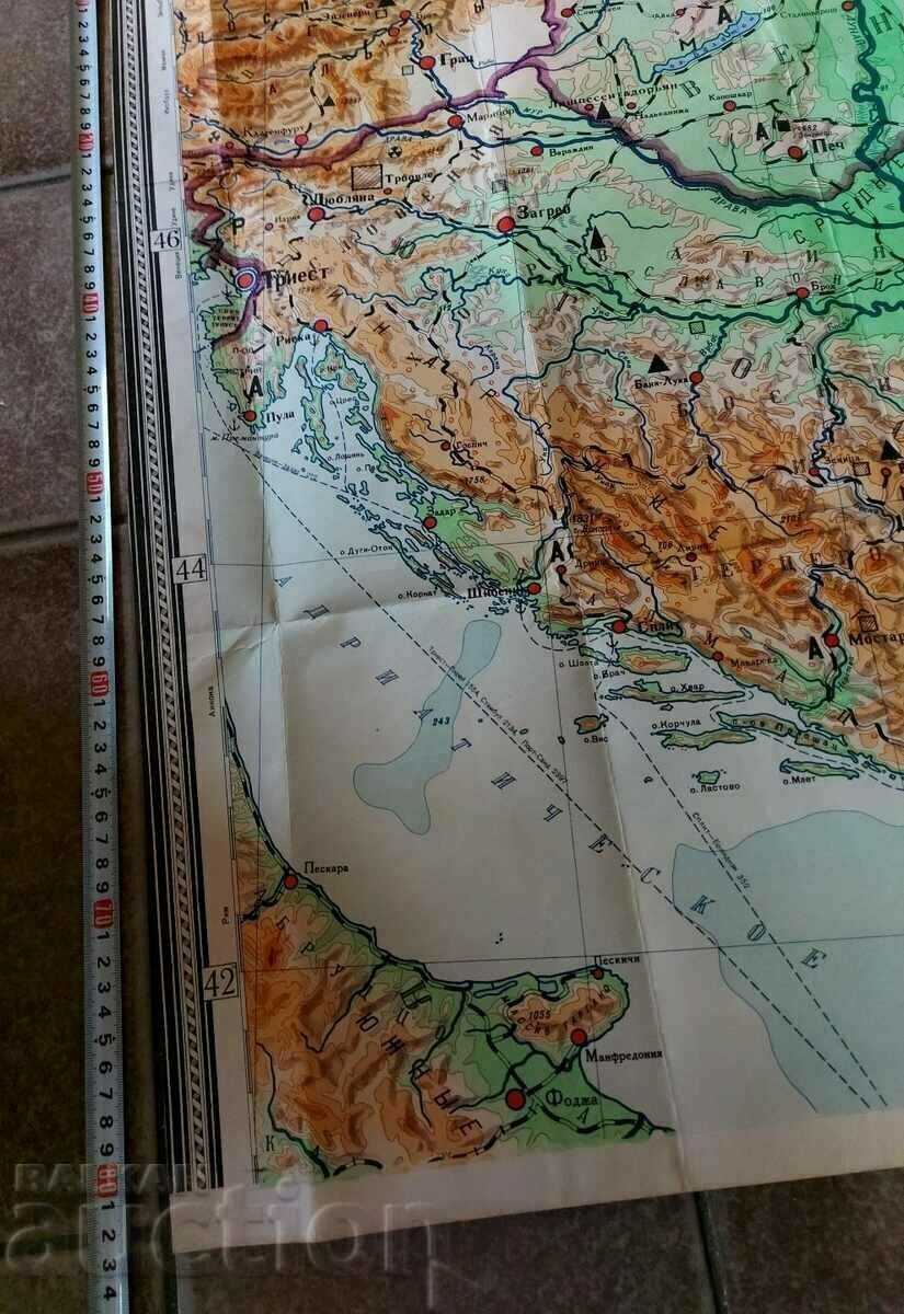 Licitație . HARTĂ SOCA PENINSULA BALCANĂ BULGARIA NRB SOCA