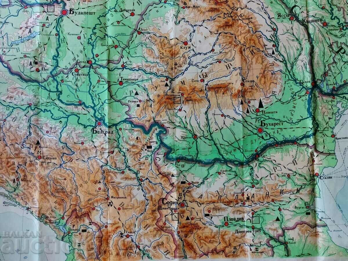 Livrarea . HARTĂ SOCA PENINSULA BALCANĂ BULGARIA NRB SOCA