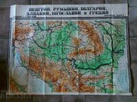 . SOCA MAP BALKAN PENINSULA BULGARIA NRB SOCA