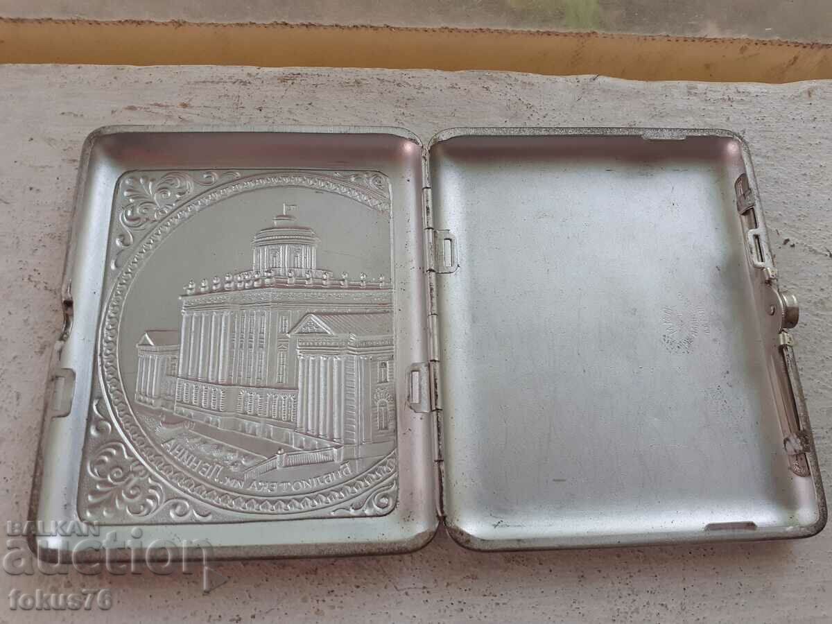 Delivery of Old Russian Soviet cigarette case marking thickly silver-plated Delivery of Old Russian Soviet cigarette case marking thickly silver-plated