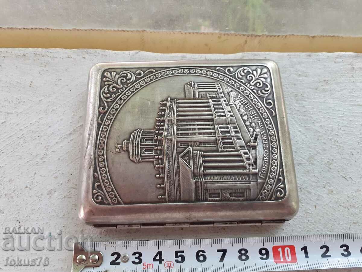 Old Russian Soviet cigarette case marking thickly silver-plated - 7 Old Russian Soviet cigarette case marking thickly silver-plated - 7