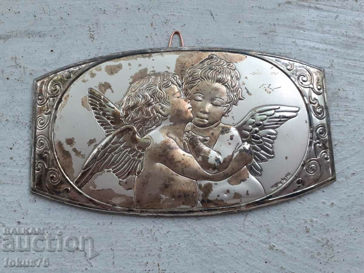 Small plate of angels cherubim silver with price 69.00 BGN | € 35.28 Small plate of angels cherubim silver with price 69.00 BGN | € 35.28
