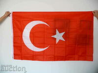 Νέα σημαία Τουρκίας Τουρκική σημαία μισοφέγγαρου αστέρα της Κωνσταντινούπολης