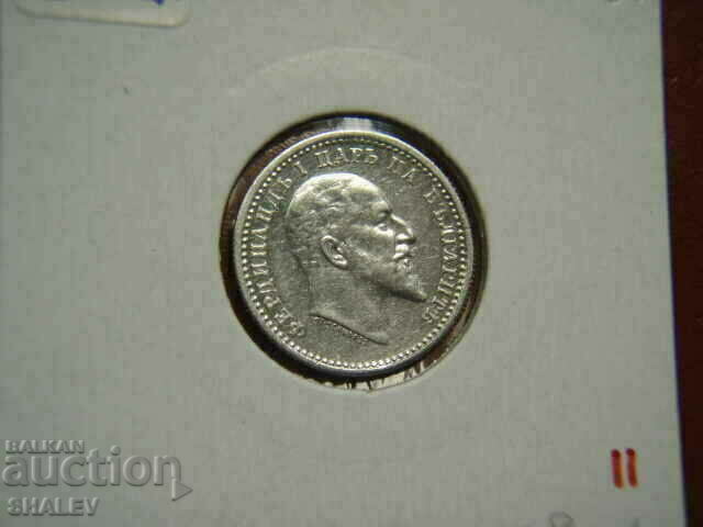 50 cents 1910 Kingdom of Bulgaria (second var. 2) - AU+ - 7 50 cents 1910 Kingdom of Bulgaria (second var. 2) - AU+ - 7