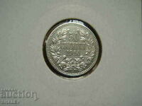 50 de cenți 1910 Regatul Bulgariei (a doua var. 2) - AU+