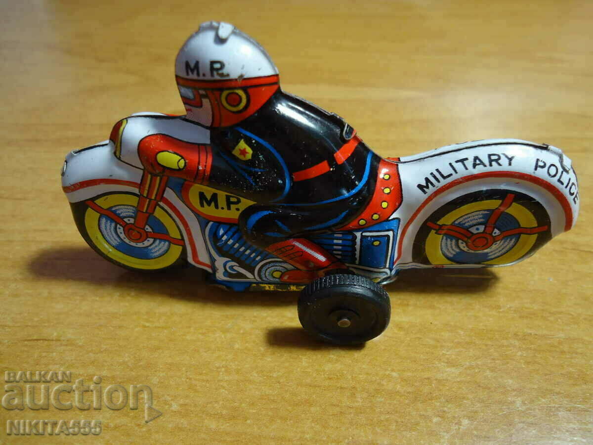 Delivery of Rare tin toy MP-MILITARY POLICE-Japan Delivery of Rare tin toy MP-MILITARY POLICE-Japan
