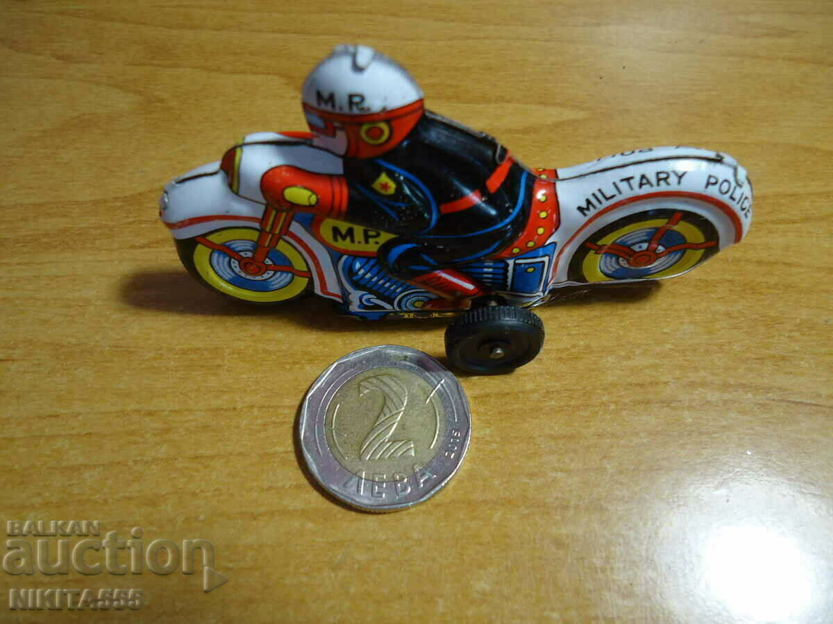 Rare tin toy MP-MILITARY POLICE-Japan - 7 Rare tin toy MP-MILITARY POLICE-Japan - 7