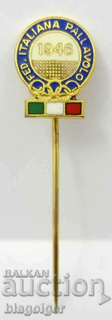 Auction Olympic Badge-Italy Olympic Committee-Volleyball Team Auction Olympic Badge-Italy Olympic Committee-Volleyball Team