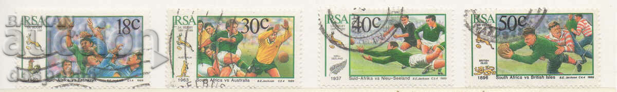 1989. South Africa. 100 years of the South African Rugby Council.