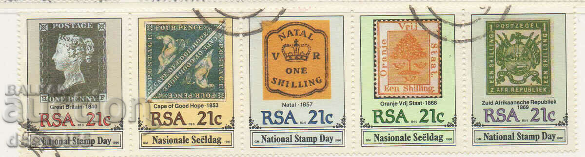 1990. Νότος. Αφρική. Εθνική Ημέρα Γραμματοσήμων. Λωρίδα.