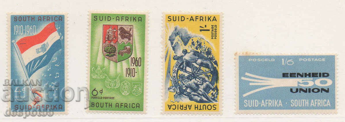 1960. Africa de Sud. 50 de ani de la Unirea Africii de Sud.