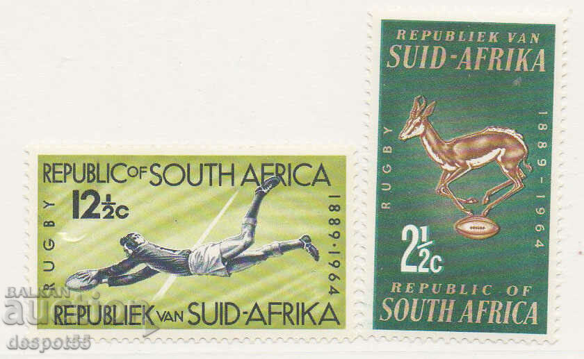 1964. South Africa. 75 years of the South African Rugby Council.