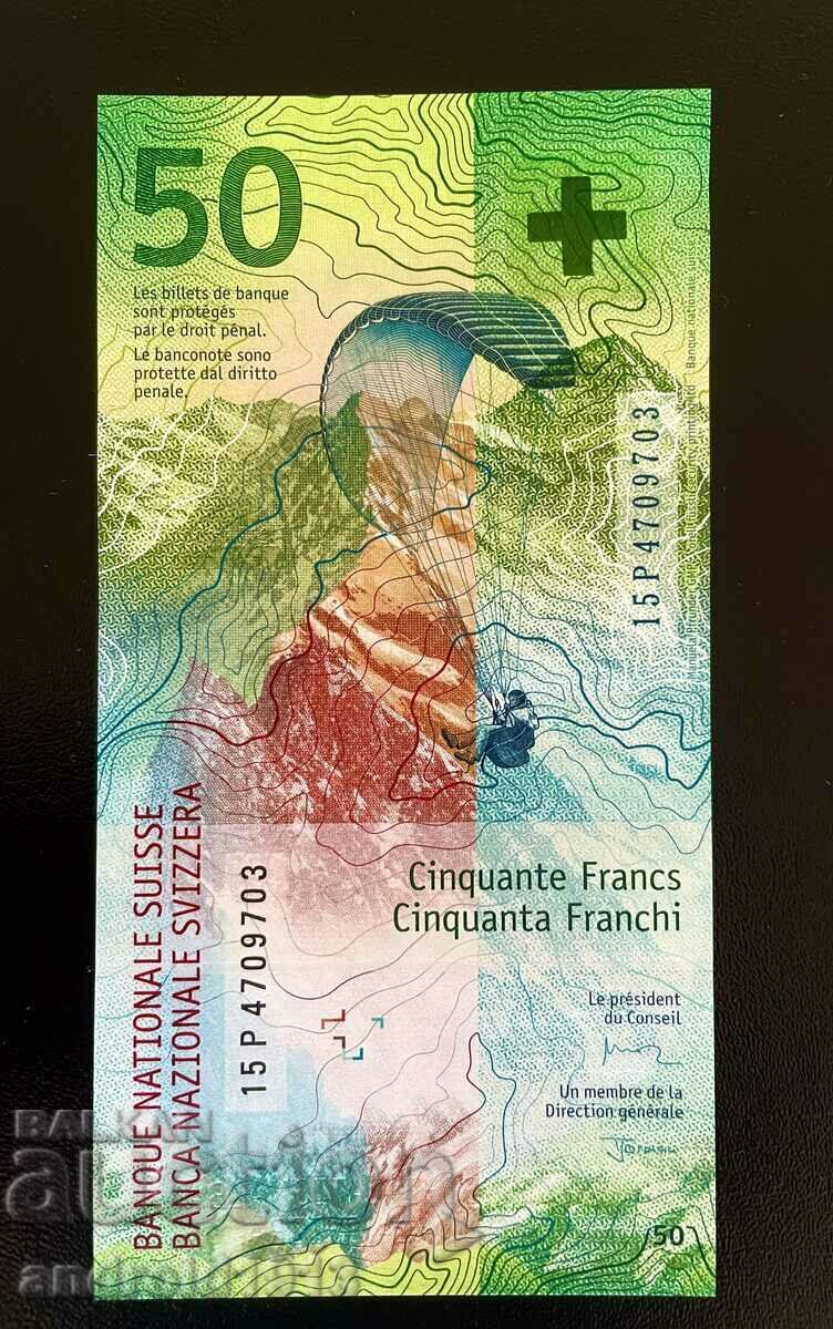 Auction SWITZERLAND - 50 FRANCE 2015, P-77, UNC Auction SWITZERLAND - 50 FRANCE 2015, P-77, UNC