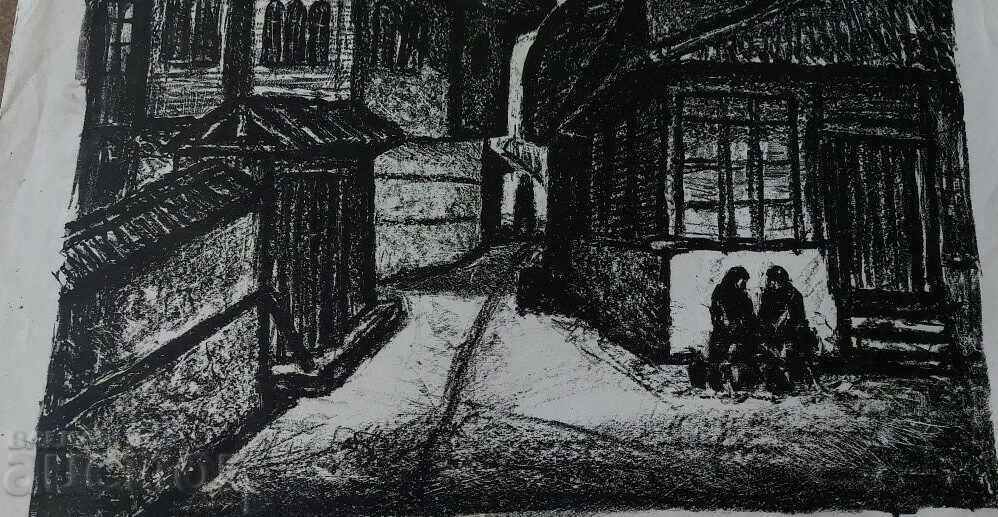 Delivery of VERY LARGE OLD DRAWING GRAPHICS PICTURE LITHOGRAPHY Delivery of VERY LARGE OLD DRAWING GRAPHICS PICTURE LITHOGRAPHY