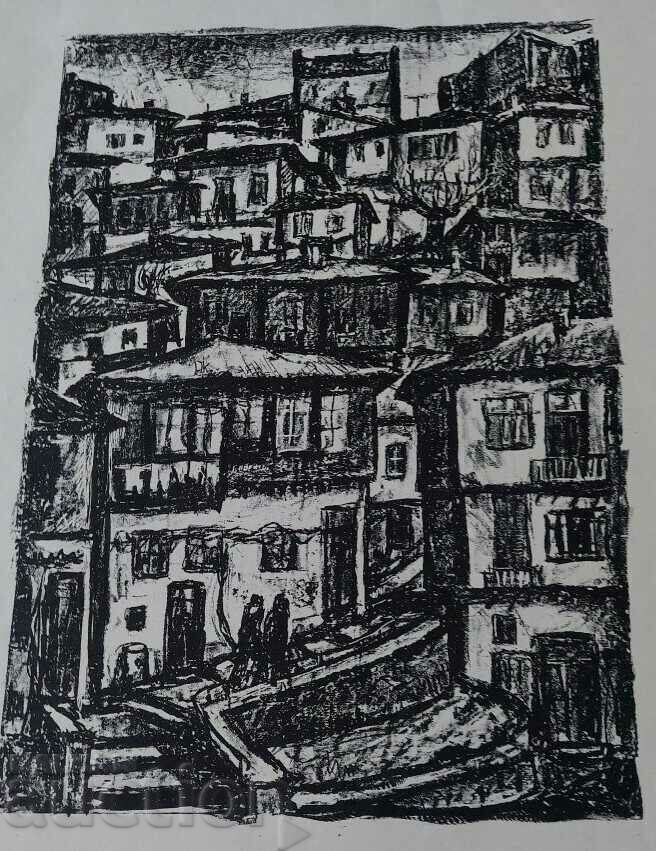 VERY LARGE OLD DRAWING GRAPHICS PICTURE LITHOGRAPHY with price 75.00 BGN | € 38.35 VERY LARGE OLD DRAWING GRAPHICS PICTURE LITHOGRAPHY with price 75.00 BGN | € 38.35