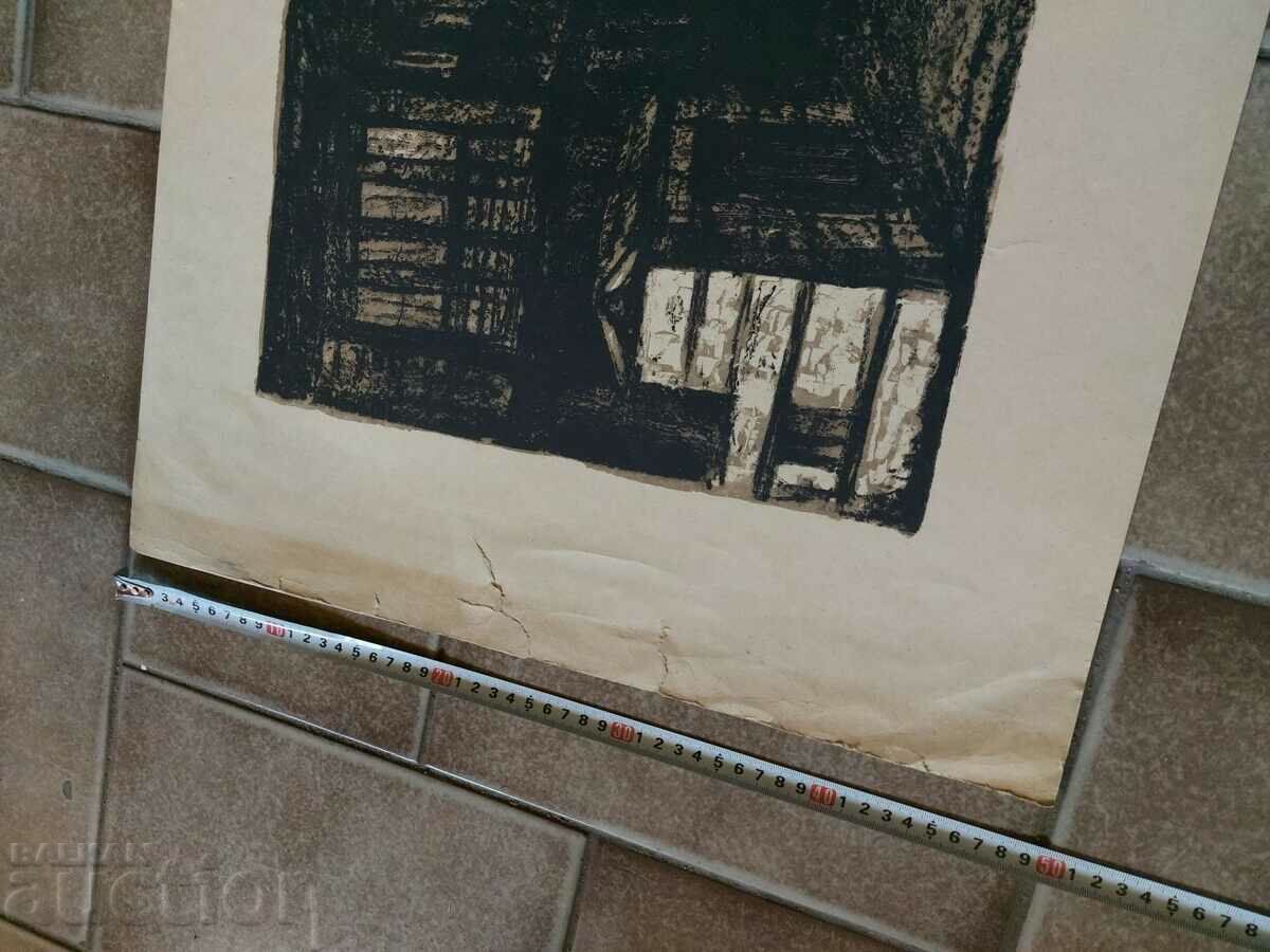 Delivery of VERY LARGE OLD DRAWING GRAPHICS PICTURE LITHOGRAPHY Delivery of VERY LARGE OLD DRAWING GRAPHICS PICTURE LITHOGRAPHY