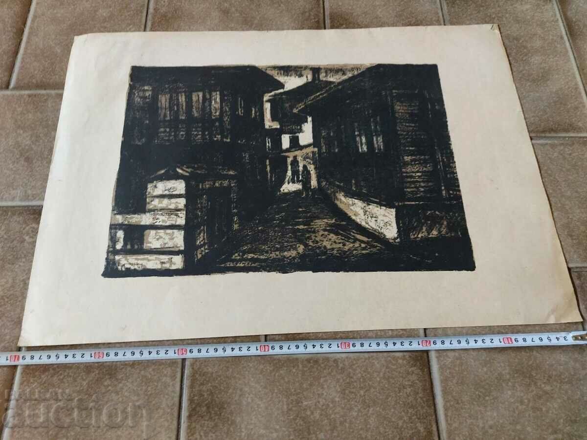 Auction VERY LARGE OLD DRAWING GRAPHICS PICTURE LITHOGRAPHY Auction VERY LARGE OLD DRAWING GRAPHICS PICTURE LITHOGRAPHY