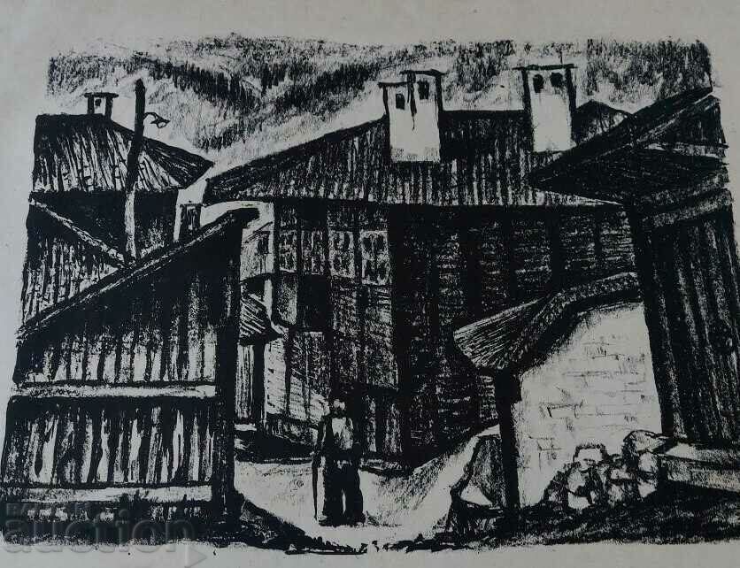 VERY LARGE OLD DRAWING GRAPHICS PICTURE LITHOGRAPHY with price 75.00 BGN | € 38.35 VERY LARGE OLD DRAWING GRAPHICS PICTURE LITHOGRAPHY with price 75.00 BGN | € 38.35