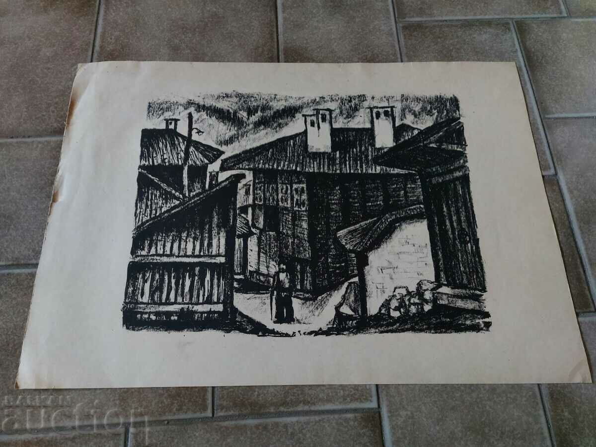 Auction VERY LARGE OLD DRAWING GRAPHICS PICTURE LITHOGRAPHY Auction VERY LARGE OLD DRAWING GRAPHICS PICTURE LITHOGRAPHY