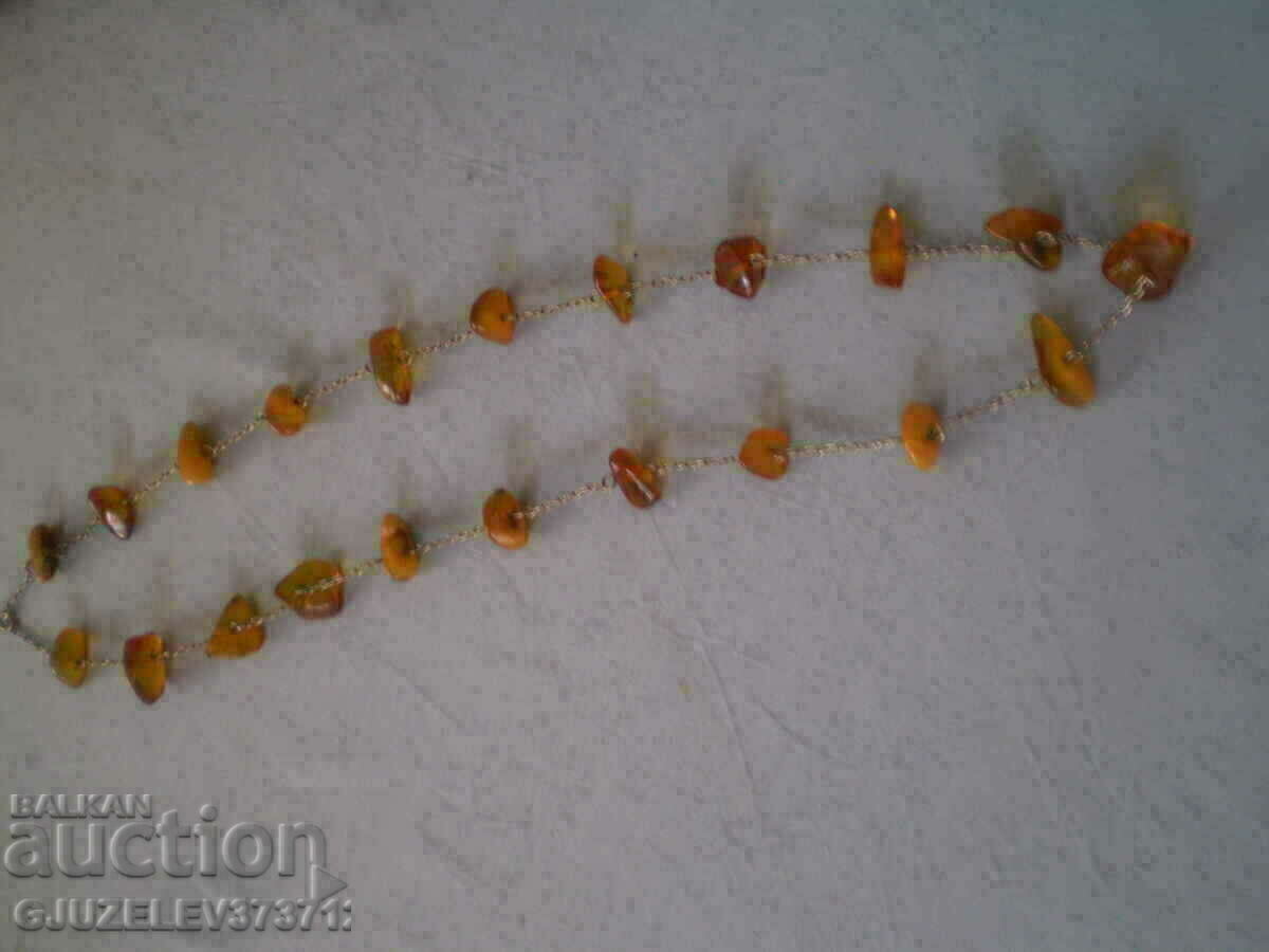 Vintage necklace of natural amber and silver - 7 Vintage necklace of natural amber and silver - 7