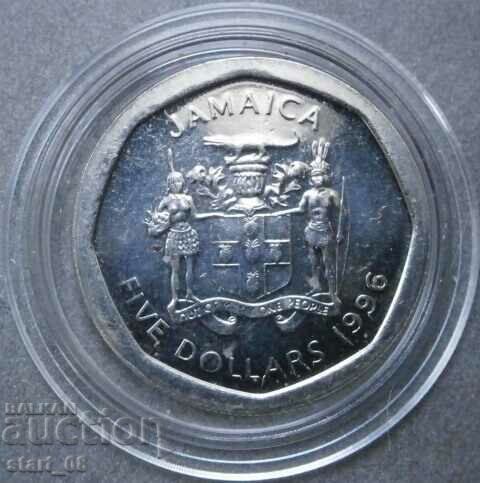 Jamaica 5 dollars 1996