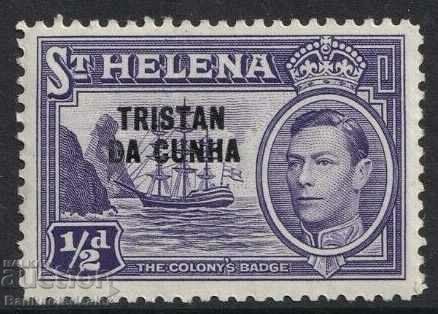 St Helena TRISTAN DA CUNHA 1 / 2d 1952 SG 1 MH