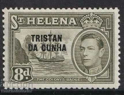St Helena TRISTAN DA CUNHA 8d 1952  MH