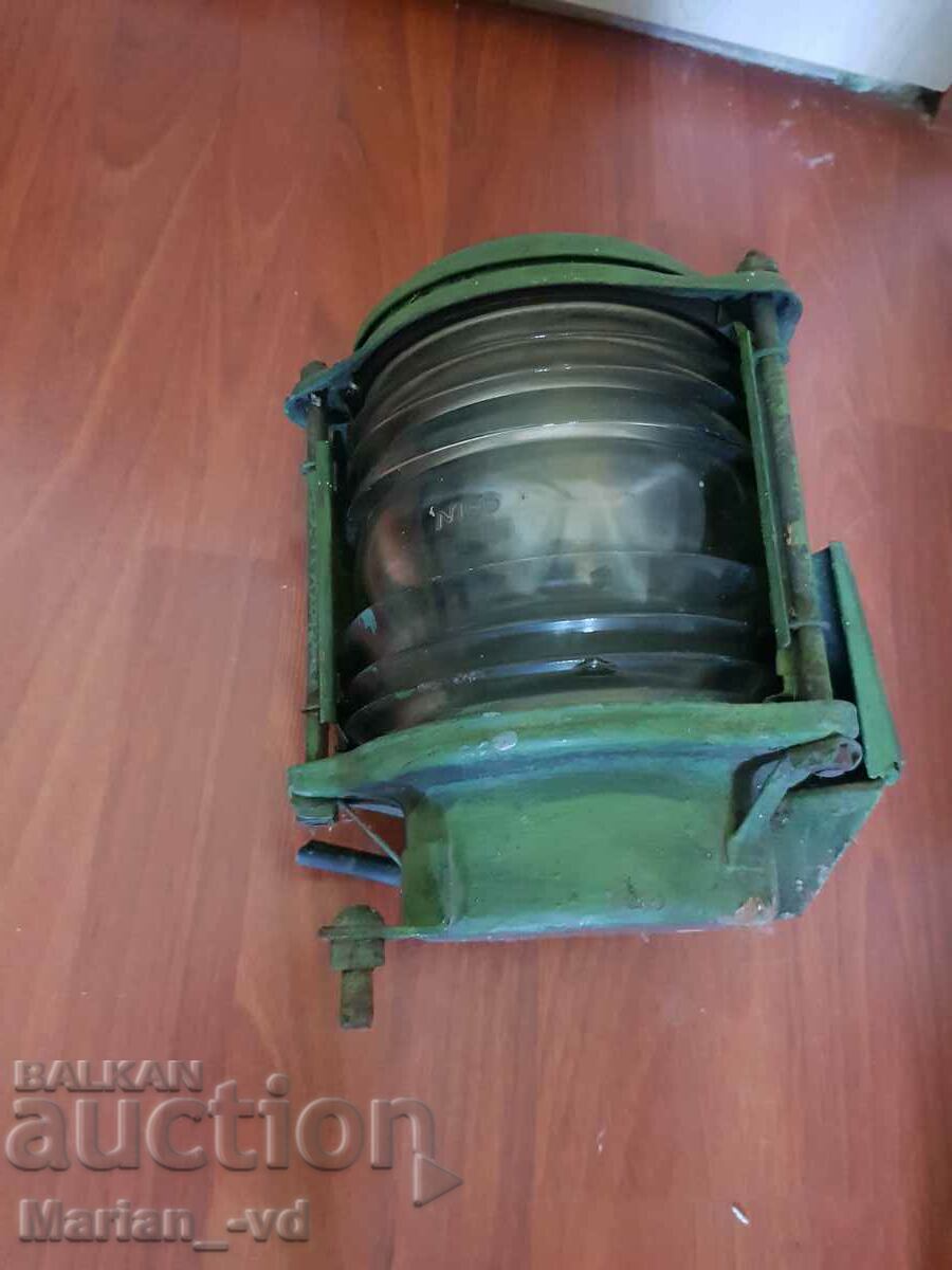 Delivery of Old ship's signal lamp Delivery of Old ship's signal lamp