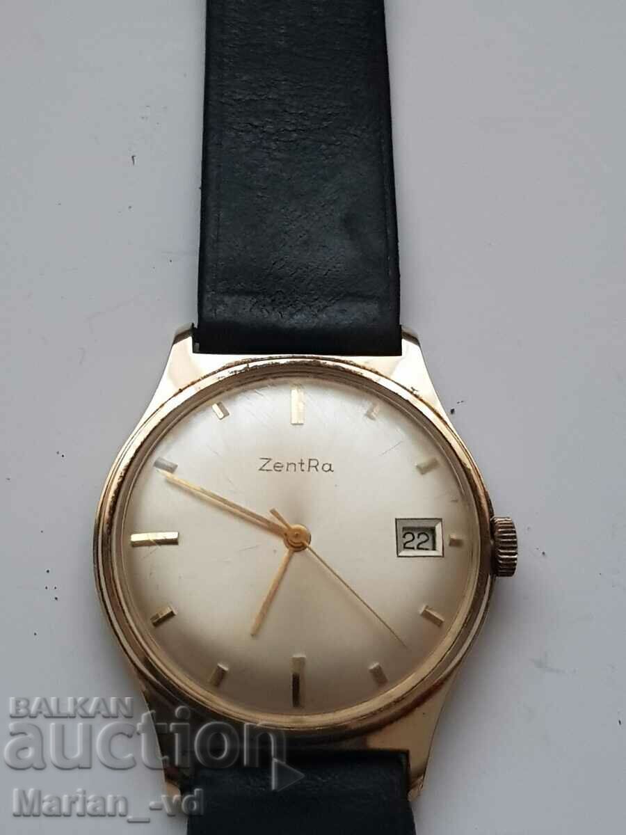 Men's gold plated mechanical watch ZENTRA - 6 Men's gold plated mechanical watch ZENTRA - 6