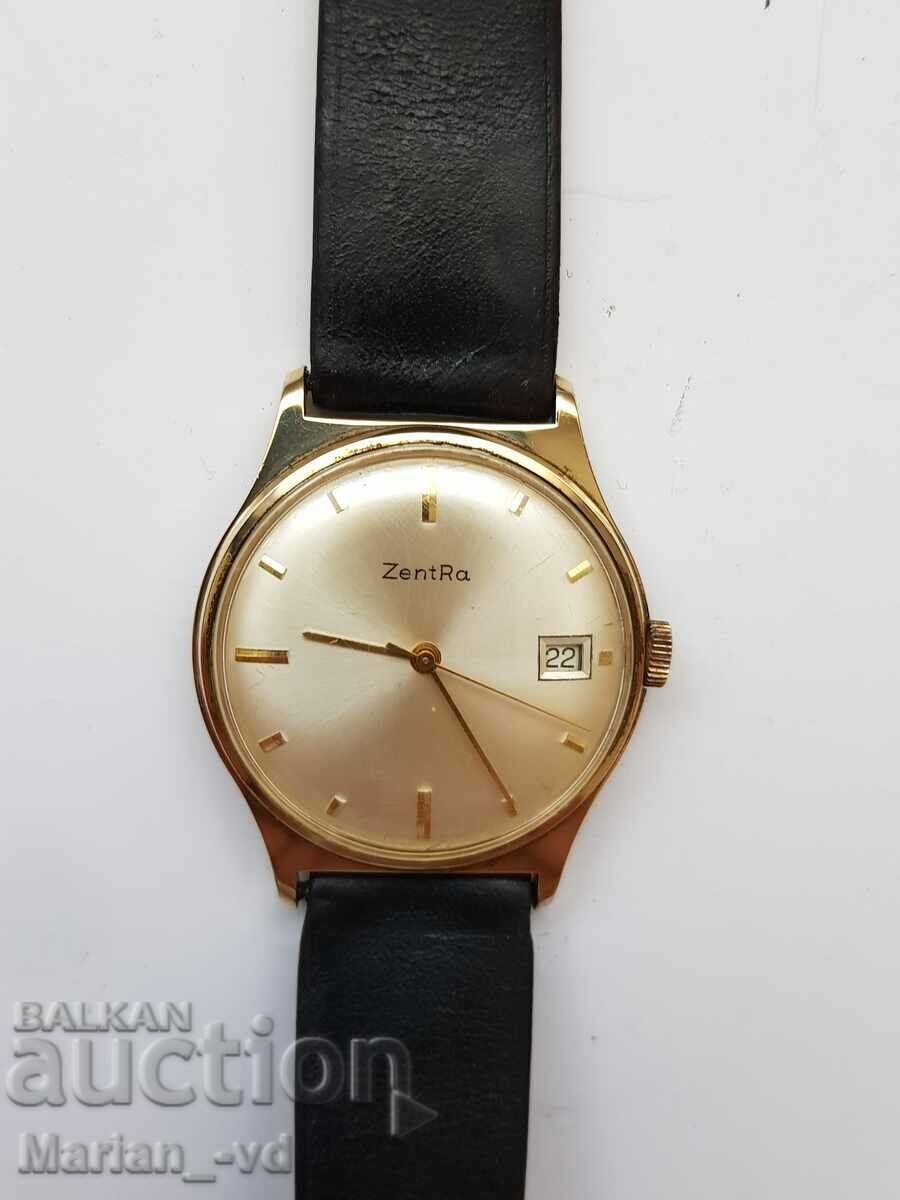 Men's gold plated mechanical watch ZENTRA - 7 Men's gold plated mechanical watch ZENTRA - 7