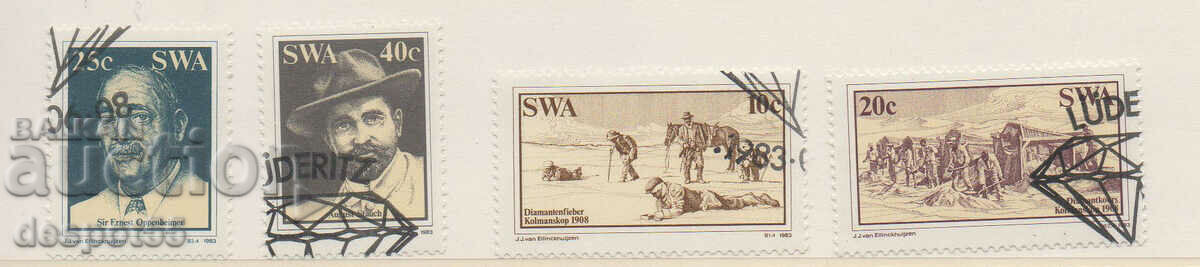1983. Югозападна Африка. Диамантени находки в Людериц.