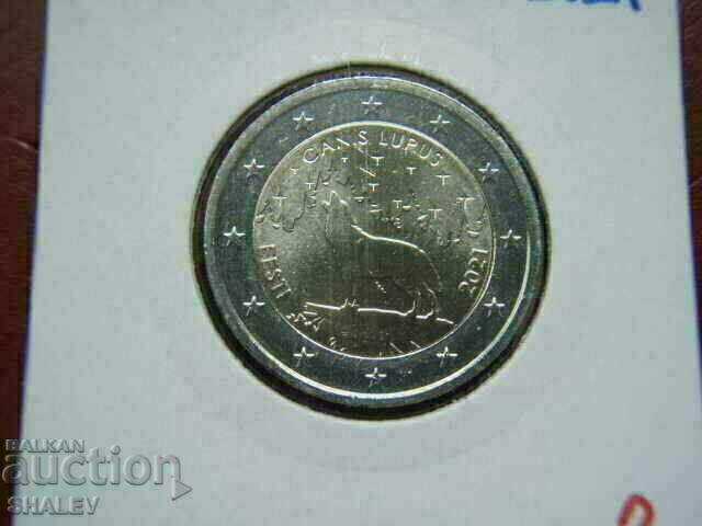 2 euro 2021 Estonia "Lupus" (2) /Estonia/ - Unc (2 euro) with price 8.89 BGN | € 4.55